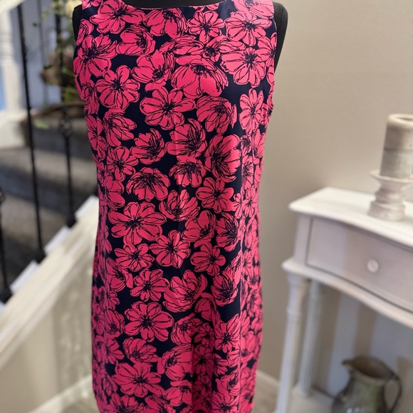 Aryeh Dresses & Skirts - Aryeh Pink and Black Floral Midi Dress